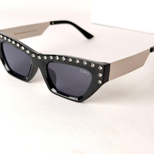 DOLCE &amp; GABBANA DG Crystal CatEye – Black Crystal - Giiz store
