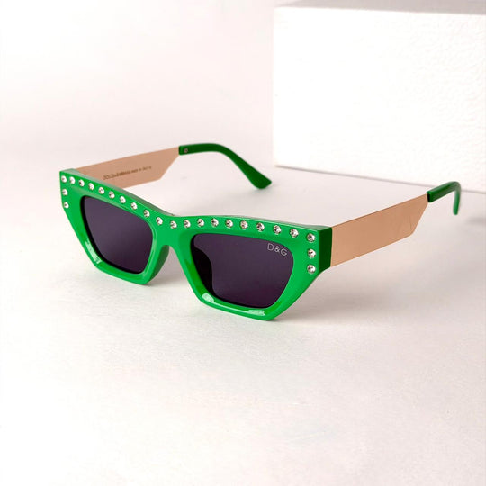 DOLCE &amp; GABBANA DG Crystal CatEye – Emerald Green - Giiz store