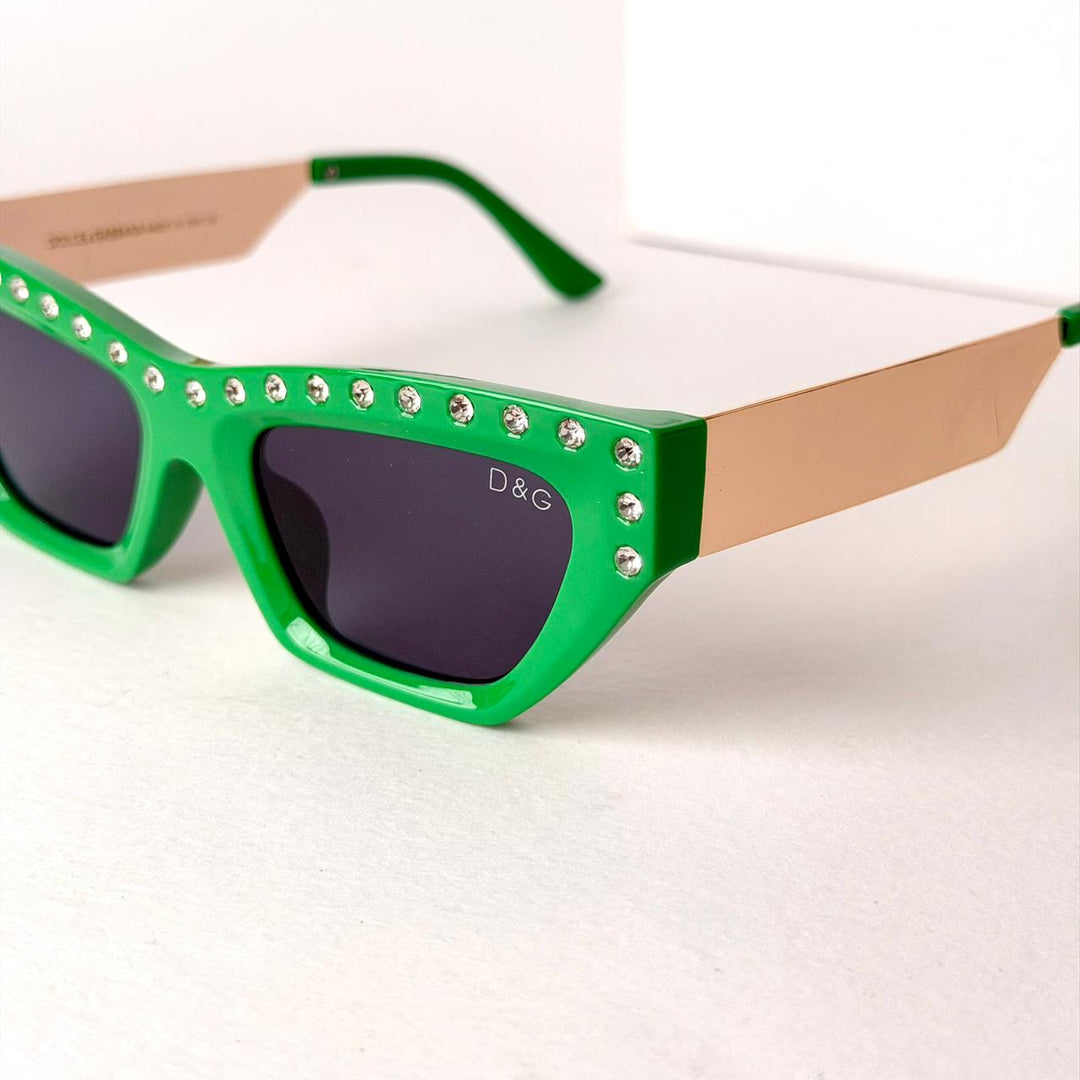 DOLCE &amp; GABBANA DG Crystal CatEye – Emerald Green - Giiz store