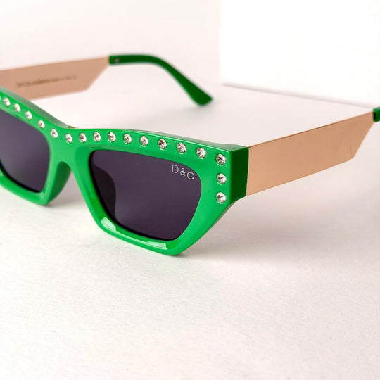 DOLCE &amp; GABBANA DG Crystal CatEye – Emerald Green - Giiz store