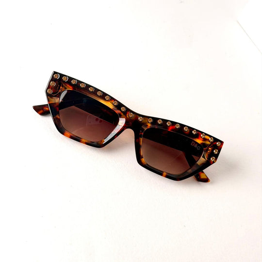 DOLCE &amp; GABBANA DG Crystal CatEye – Havana Brown - Giiz store