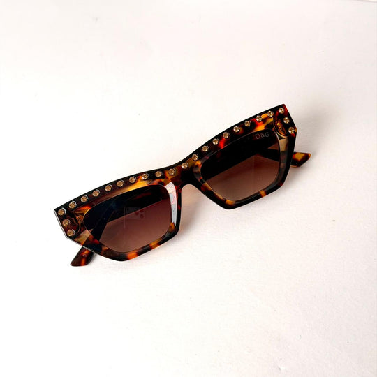 DOLCE &amp; GABBANA DG Crystal CatEye – Havana Brown - Giiz store
