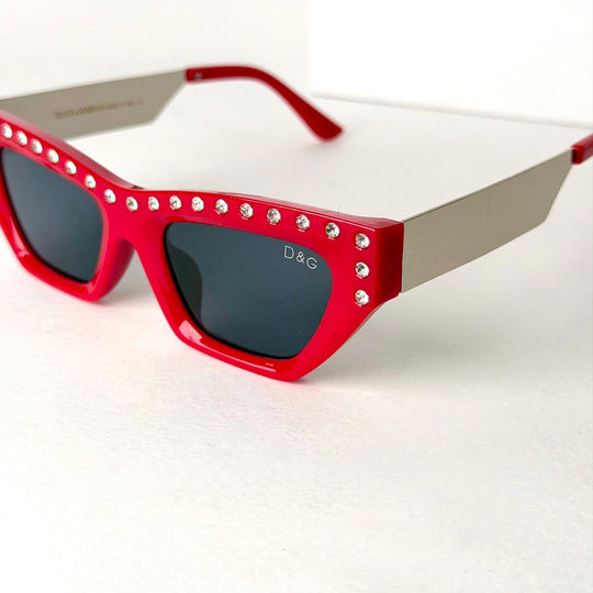 DOLCE &amp; GABBANA DG Crystal CatEye – Ruby Red - Giiz store