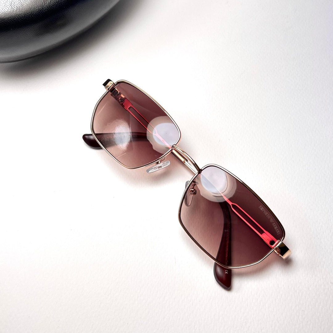 Emporio Armani Classic Rectangle - Brown - Giiz store