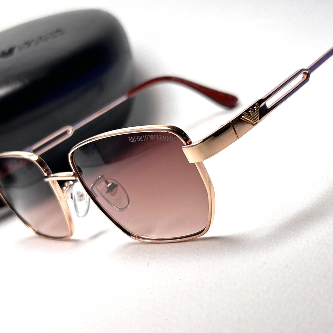 Emporio Armani Classic Rectangle - Brown - Giiz store