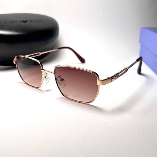 Emporio Armani Classic Rectangle - Brown - Giiz store