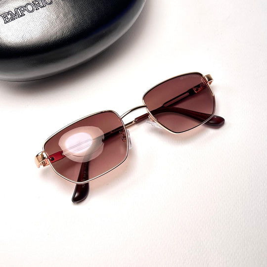 Emporio Armani Classic Rectangle - Brown - Giiz store