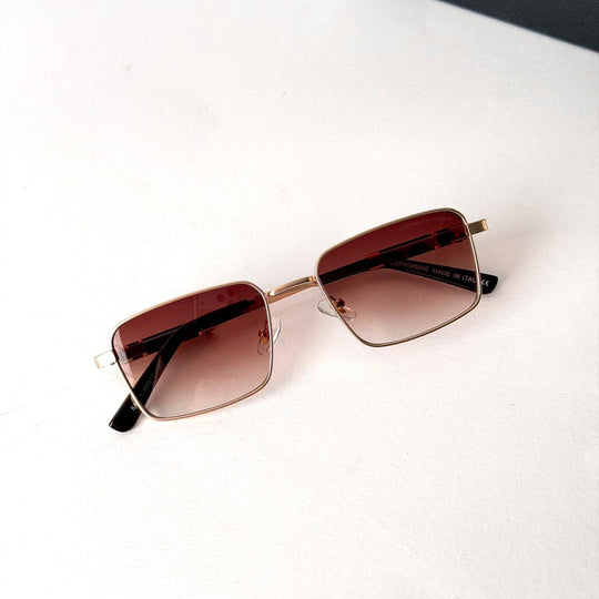 Emporio Armani Metro Square – Rose Gold / Brown Gradient - Giiz store