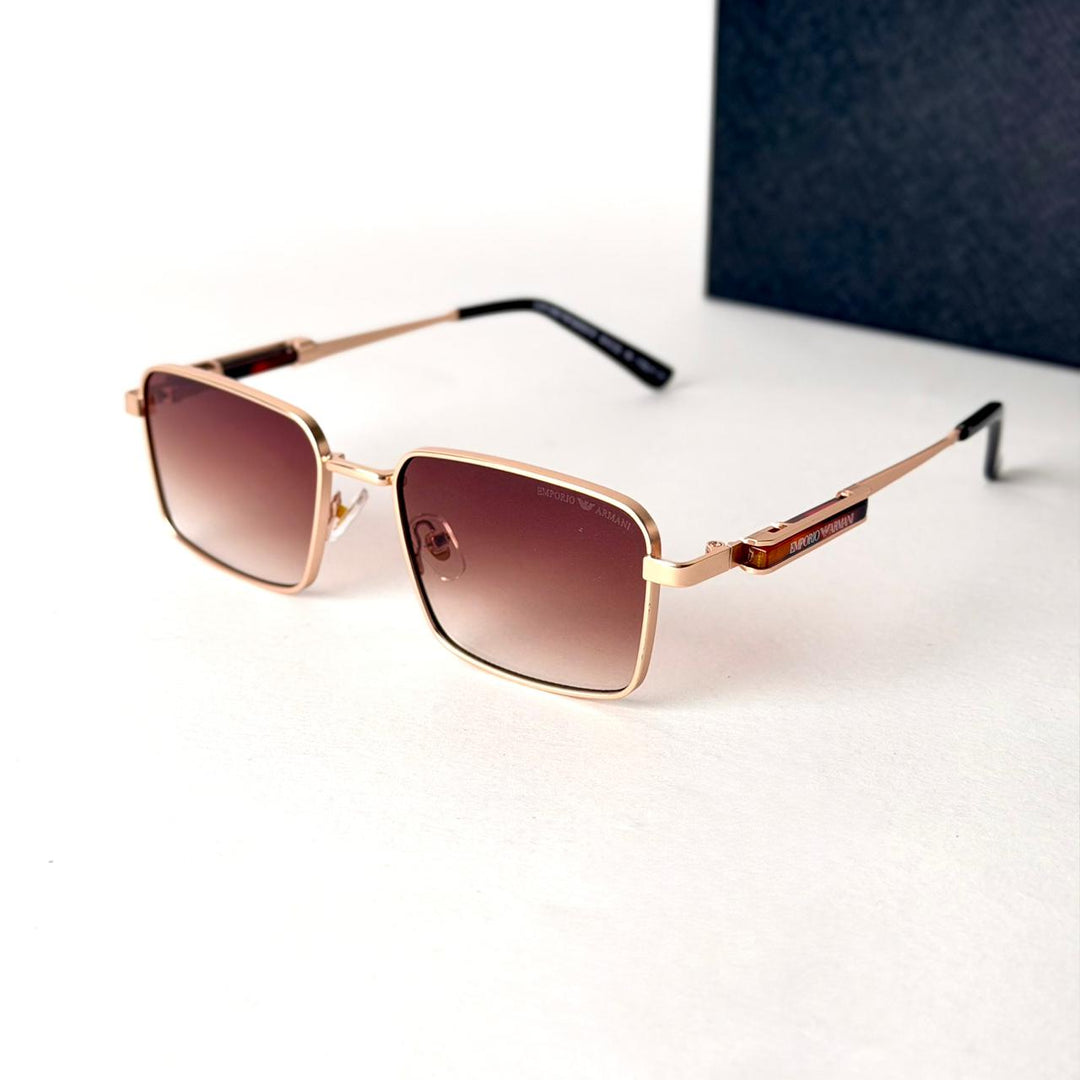 Emporio Armani Metro Square – Rose Gold / Brown Gradient - Giiz store