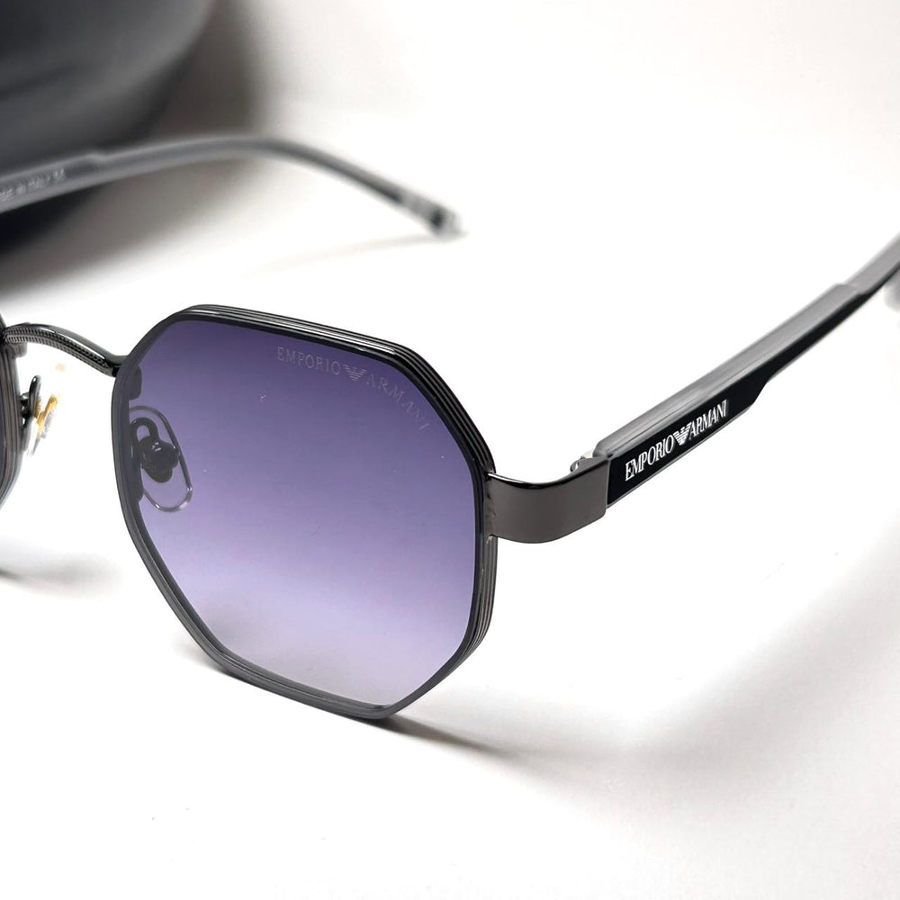 Emporio Armani Octagon Elegante 094 - Black Purple - Giiz store