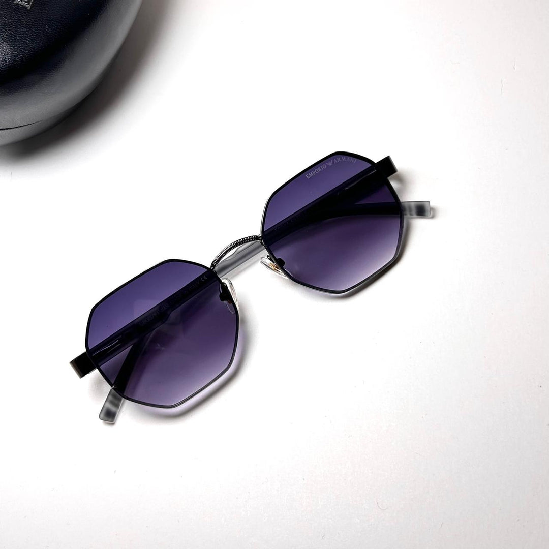 Emporio Armani Octagon Elegante 094 - Black Purple - Giiz store