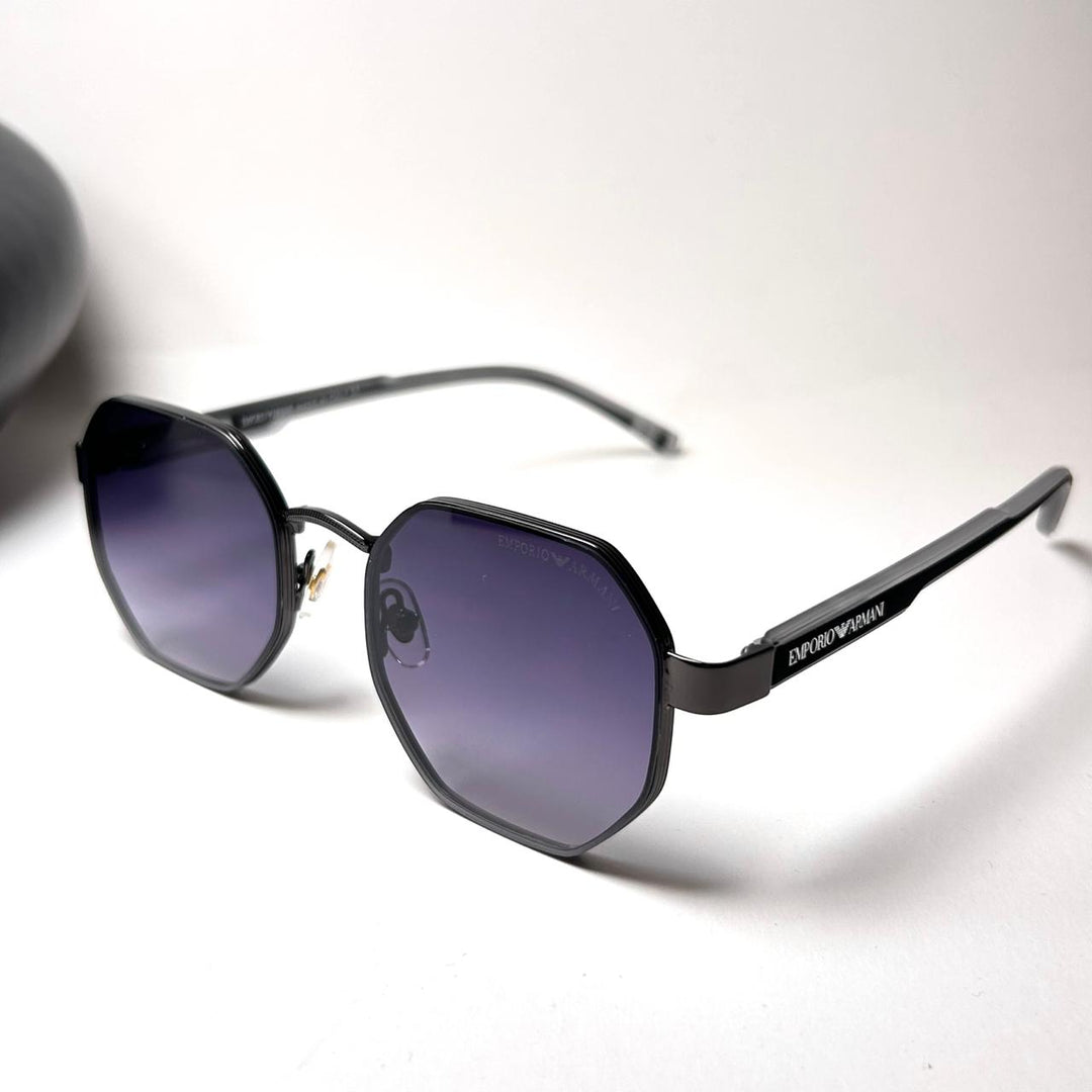Emporio Armani Octagon Elegante 094 - Black Purple - Giiz store