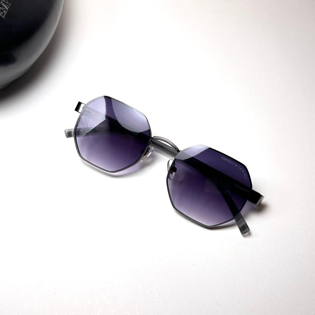 Emporio Armani Octagon Elegante 094 - Black Purple - Giiz store