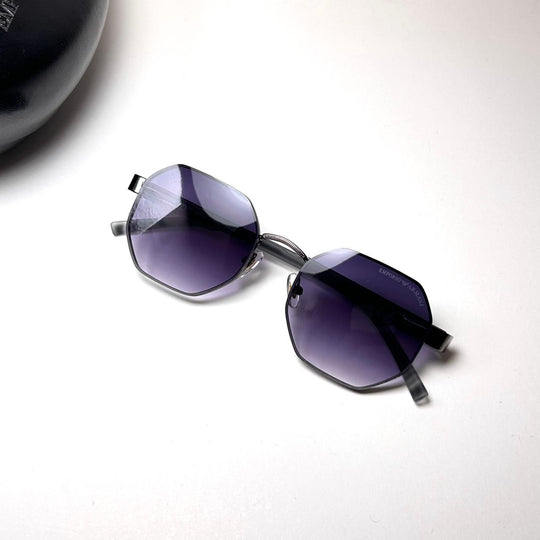 Emporio Armani Octagon Elegante 094 - Black Purple - Giiz store