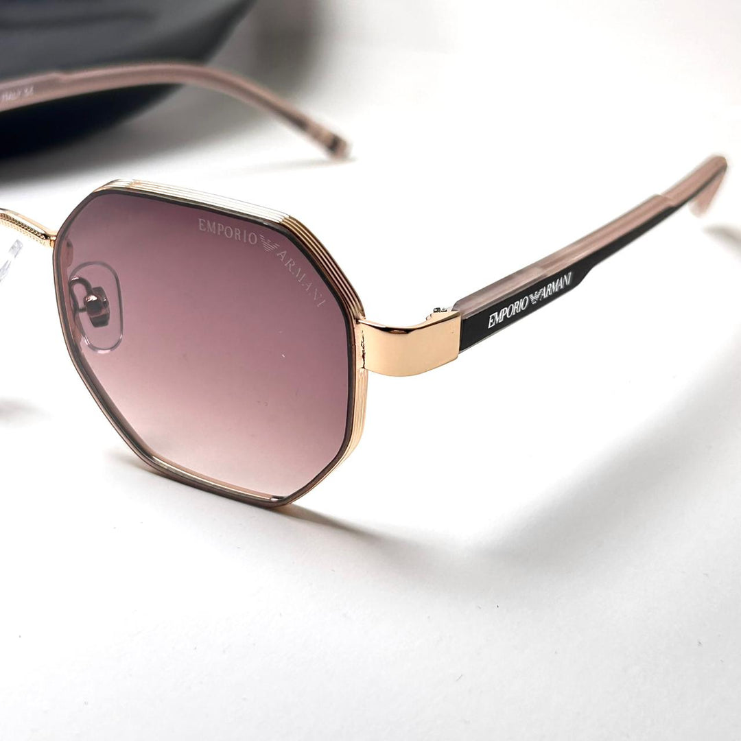Emporio Armani Octagon Elegante 094 - Brown Gradient - Giiz store