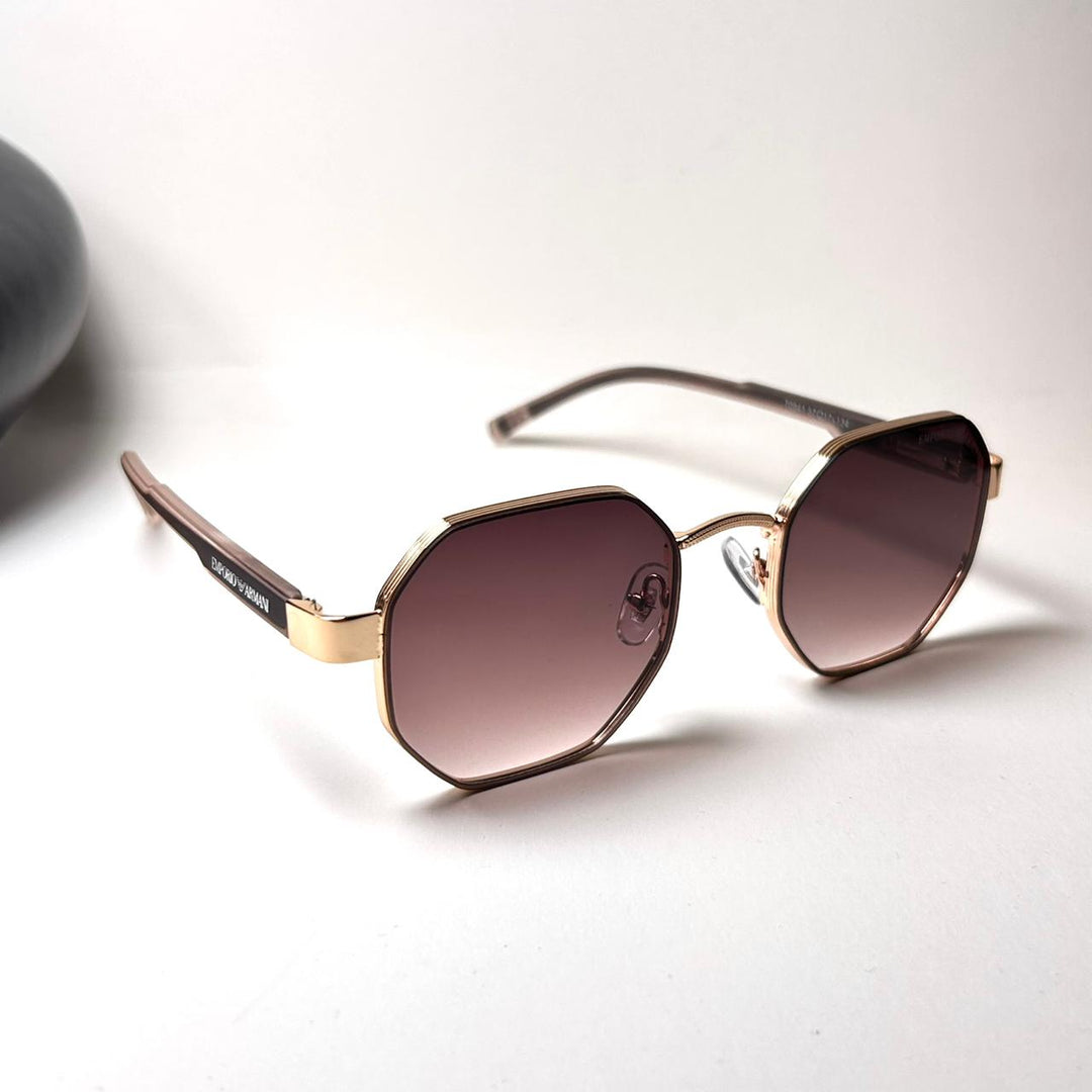 Emporio Armani Octagon Elegante 094 - Brown Gradient - Giiz store