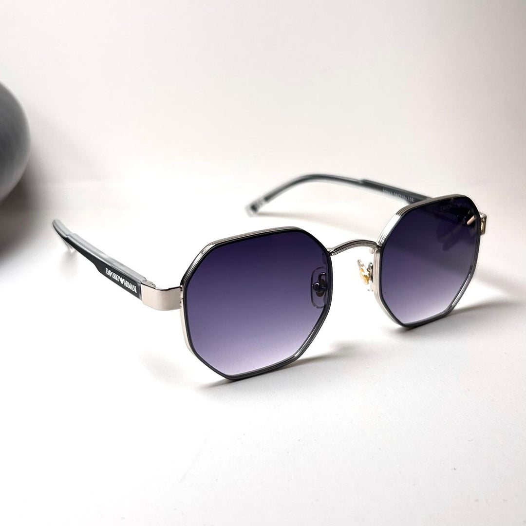Emporio Armani Octagon Elegante 094 - Silver Purple - Giiz store