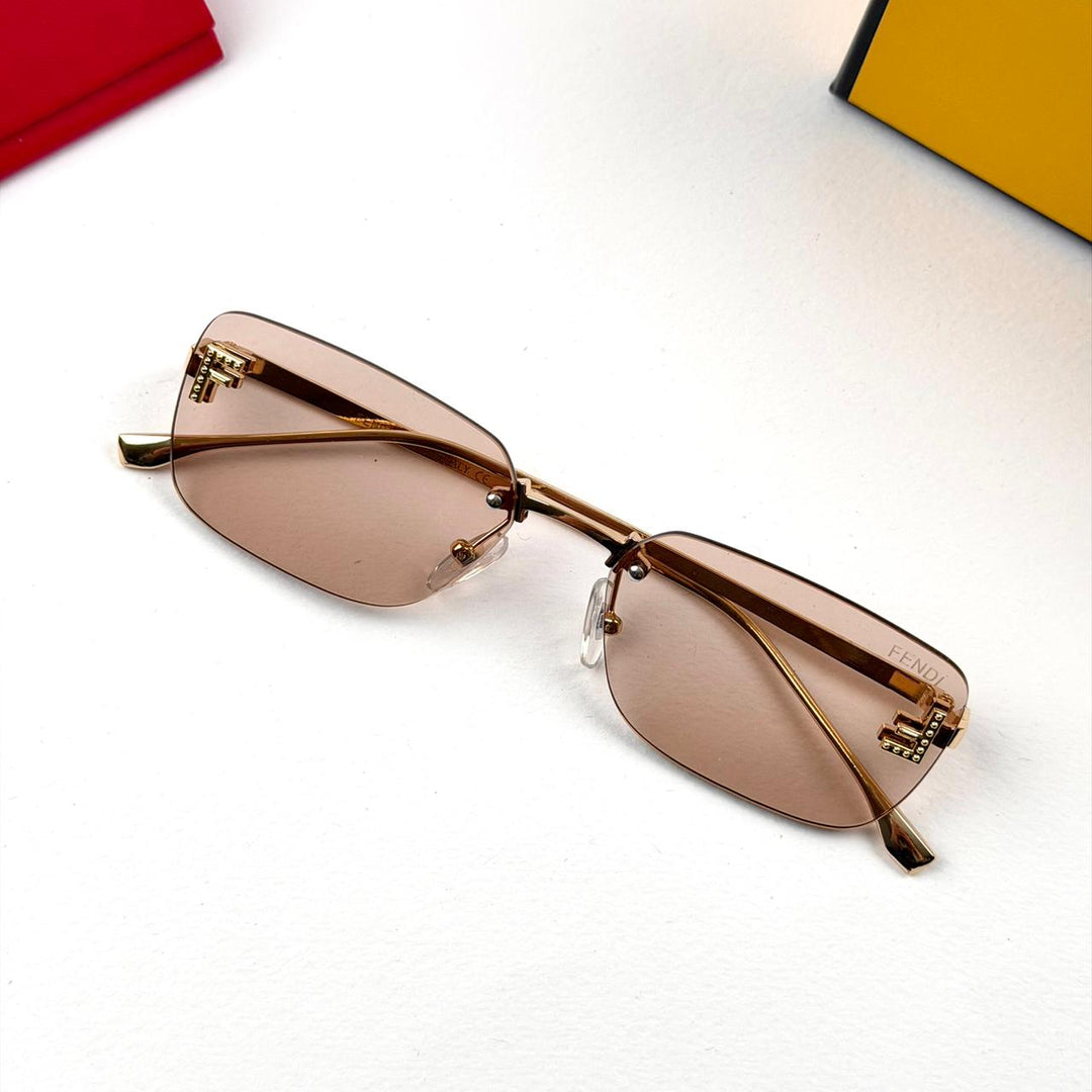 Fendi Rectangular FE4172US - Peach Nude - Giiz store