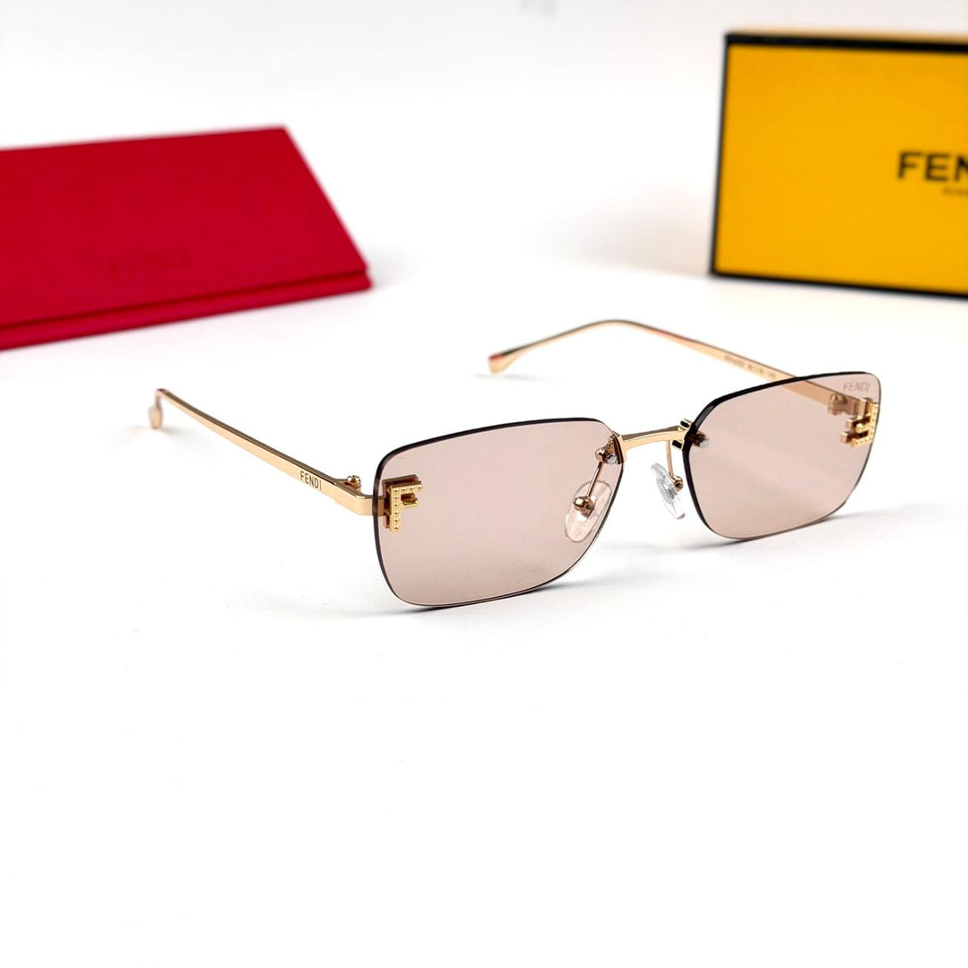 Fendi Rectangular FE4172US - Peach Nude - Giiz store