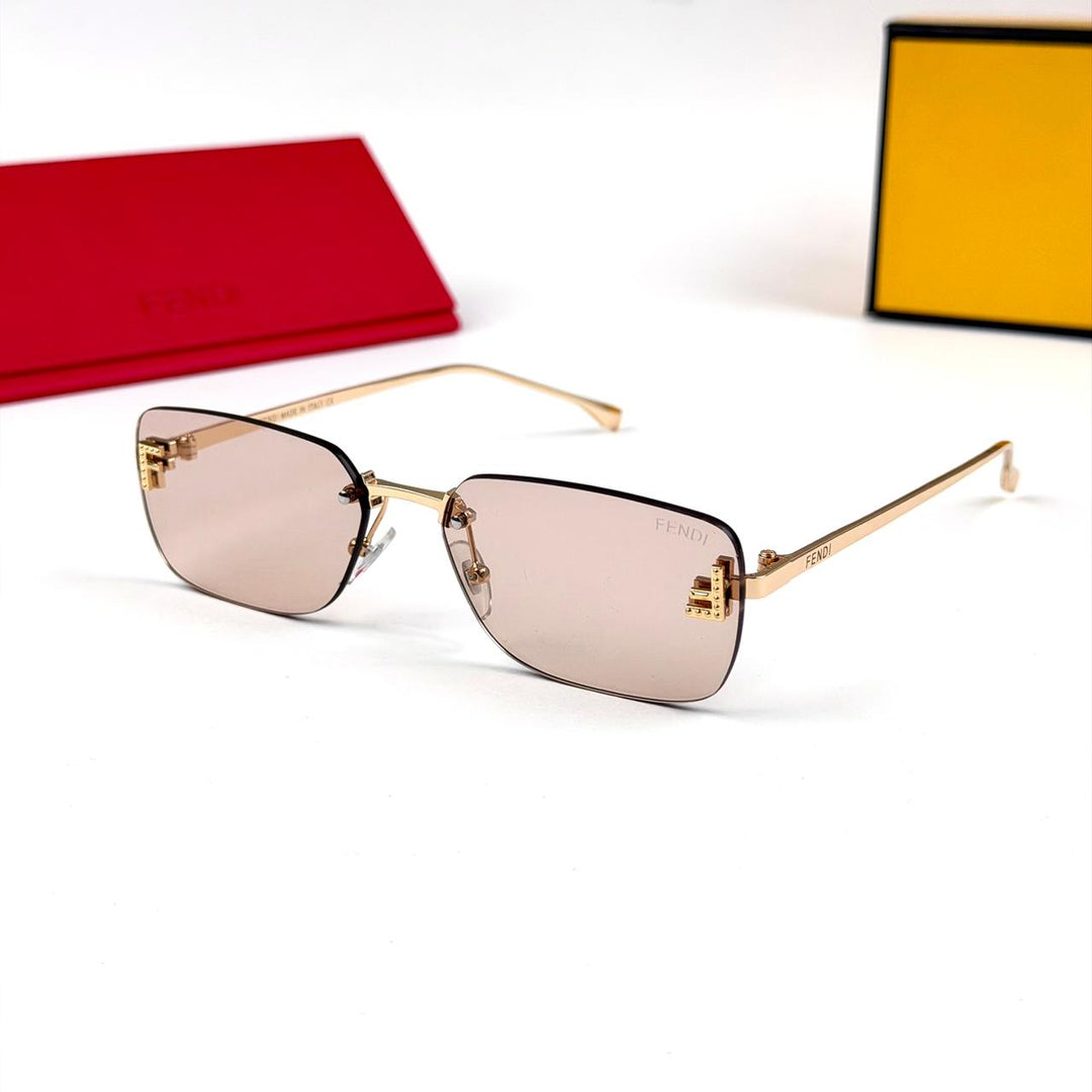 Fendi Rectangular FE4172US - Peach Nude - Giiz store