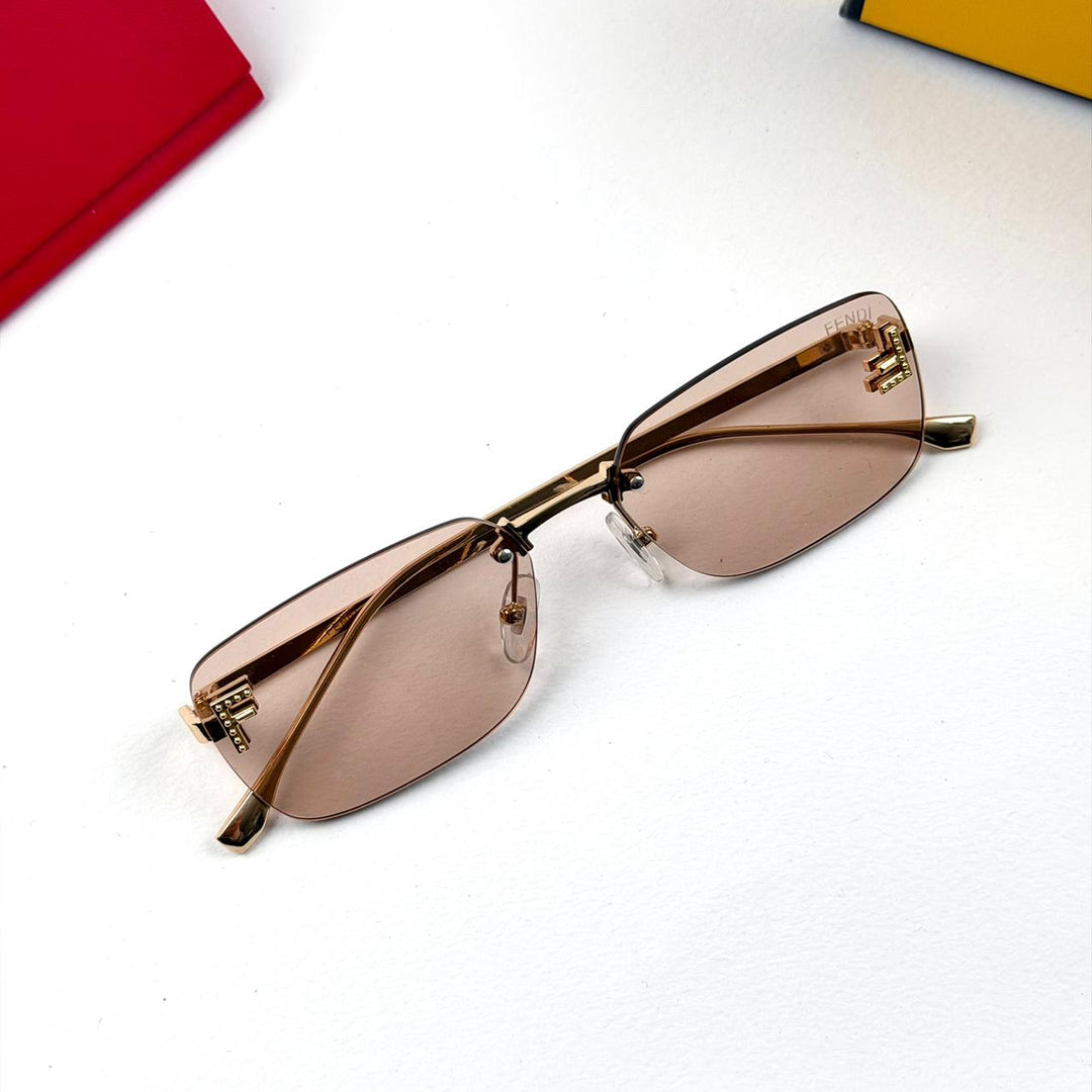 Fendi Rectangular FE4172US - Peach Nude - Giiz store