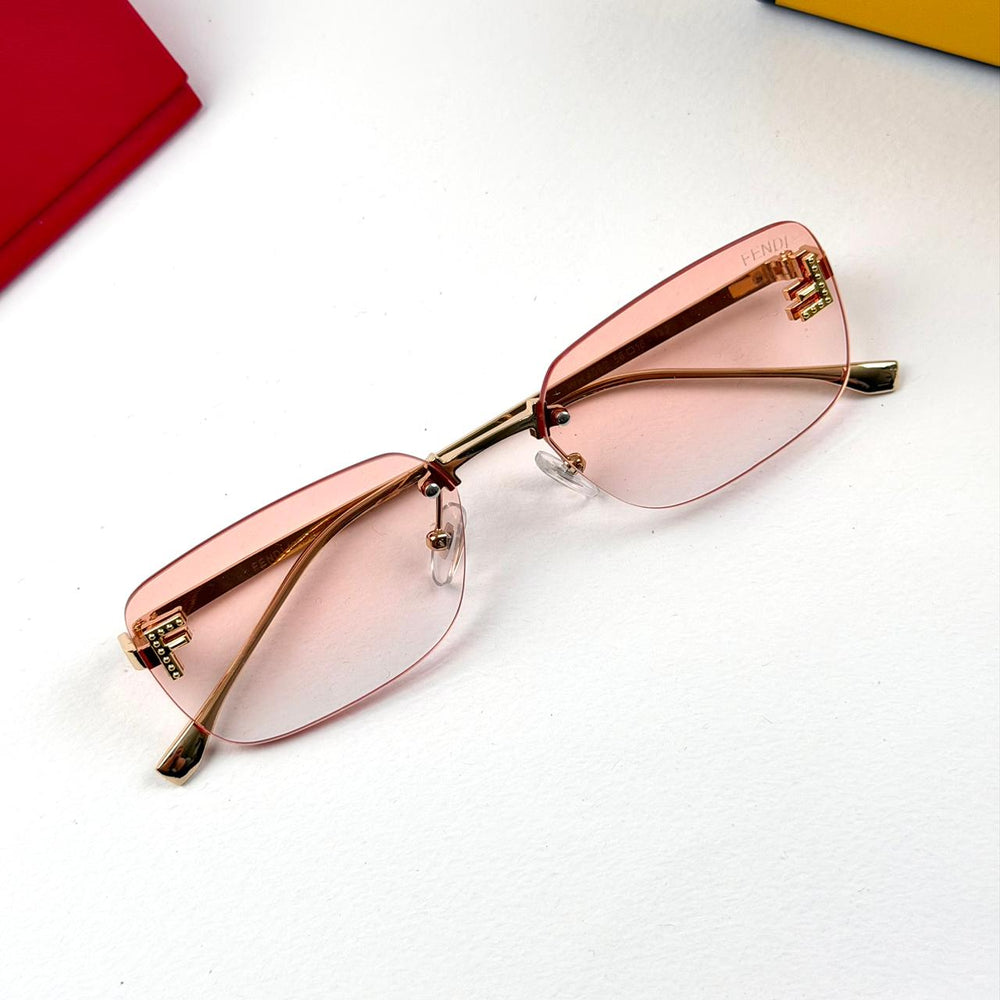 Fendi Rectangular FE4172US - Pinky Nude - Giiz store
