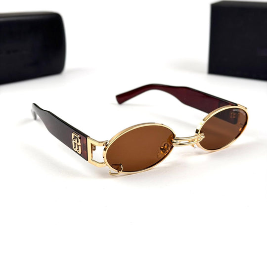 Gentle Monster Linked Bridge Oval - Brown - Giiz store