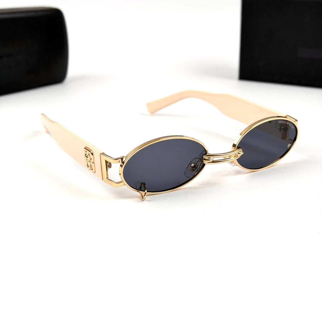 Gentle Monster Linked Bridge Oval - Pinky Blush Golden Black - Giiz store