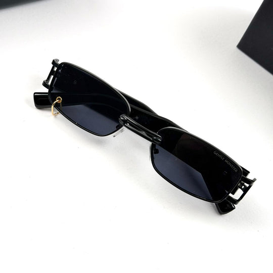 Gentle Monster Linked Bridge Rectangle - Black - Giiz store