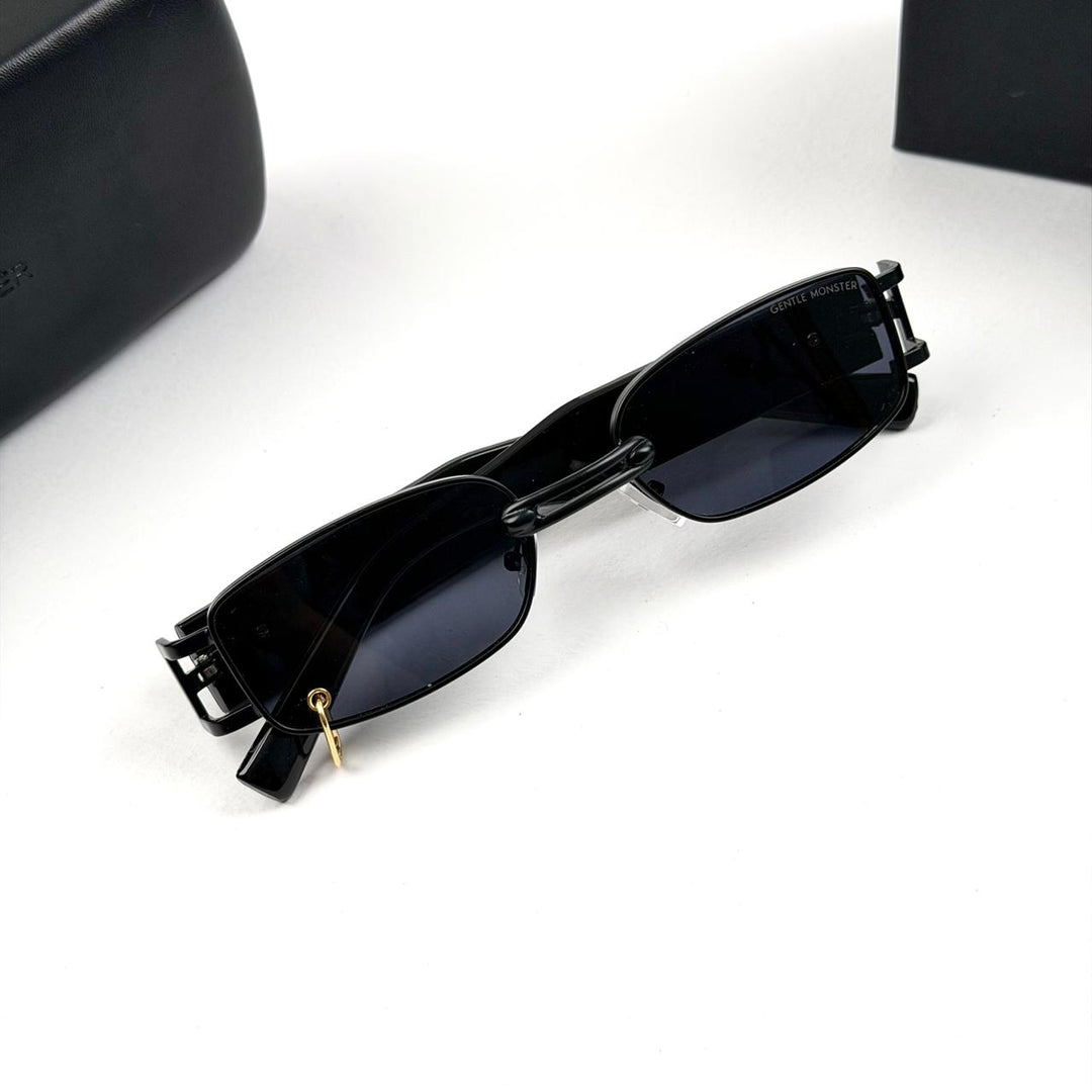 Gentle Monster Linked Bridge Rectangle - Black - Giiz store