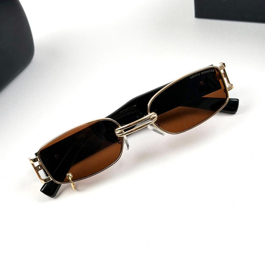 Gentle Monster Linked Bridge Rectangle - Brown - Giiz store