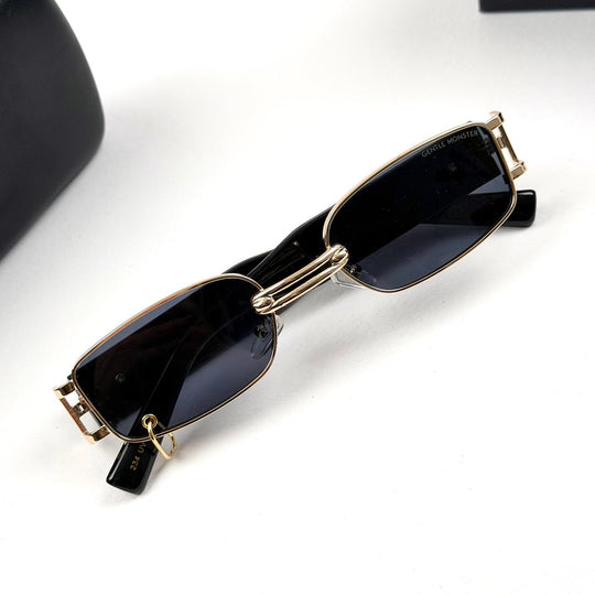 Gentle Monster Linked Bridge Rectangle - Golden Black - Giiz store