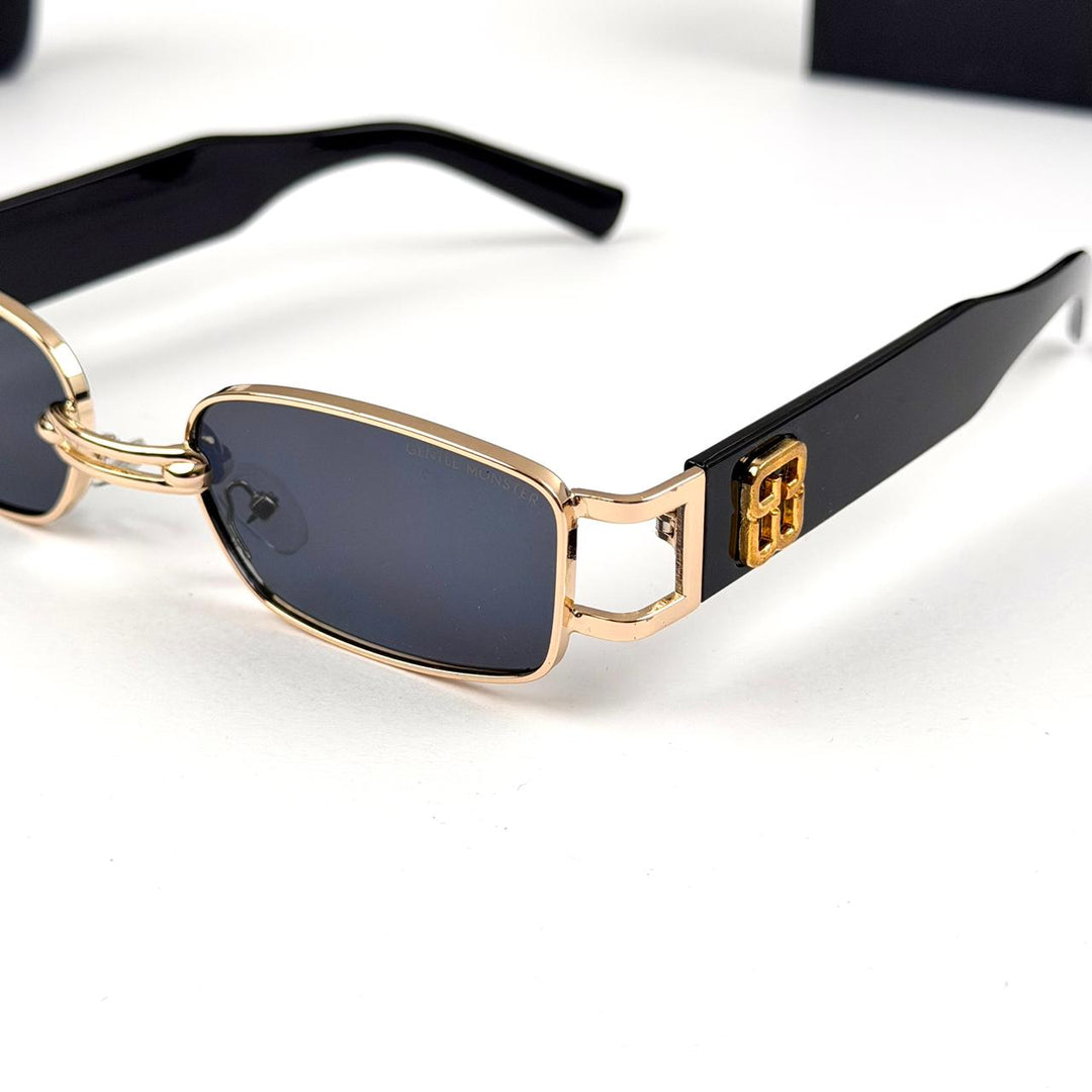 Gentle Monster Linked Bridge Rectangle - Golden Black - Giiz store