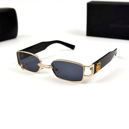 Gentle Monster Linked Bridge Rectangle - Golden Black - Giiz store