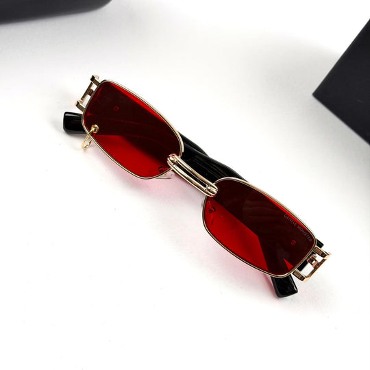 Gentle Monster Linked Bridge Rectangle - Red - Giiz store