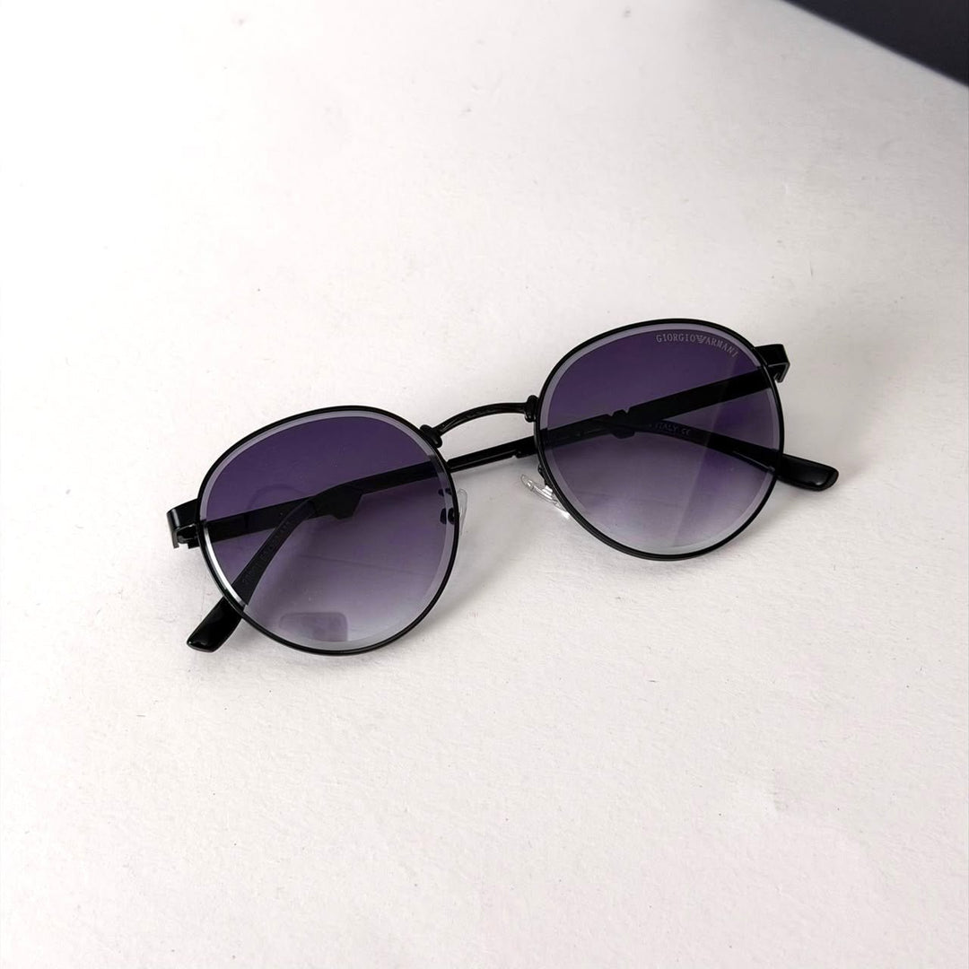 Giorgio Armani Round – Matte Black - Giiz store