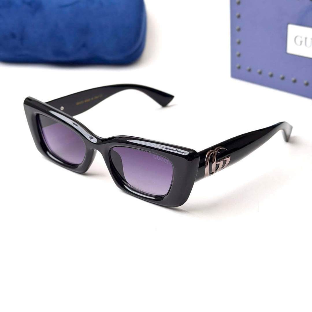 Gucci GG Logo Cat Eye – Black Purple - Giiz store