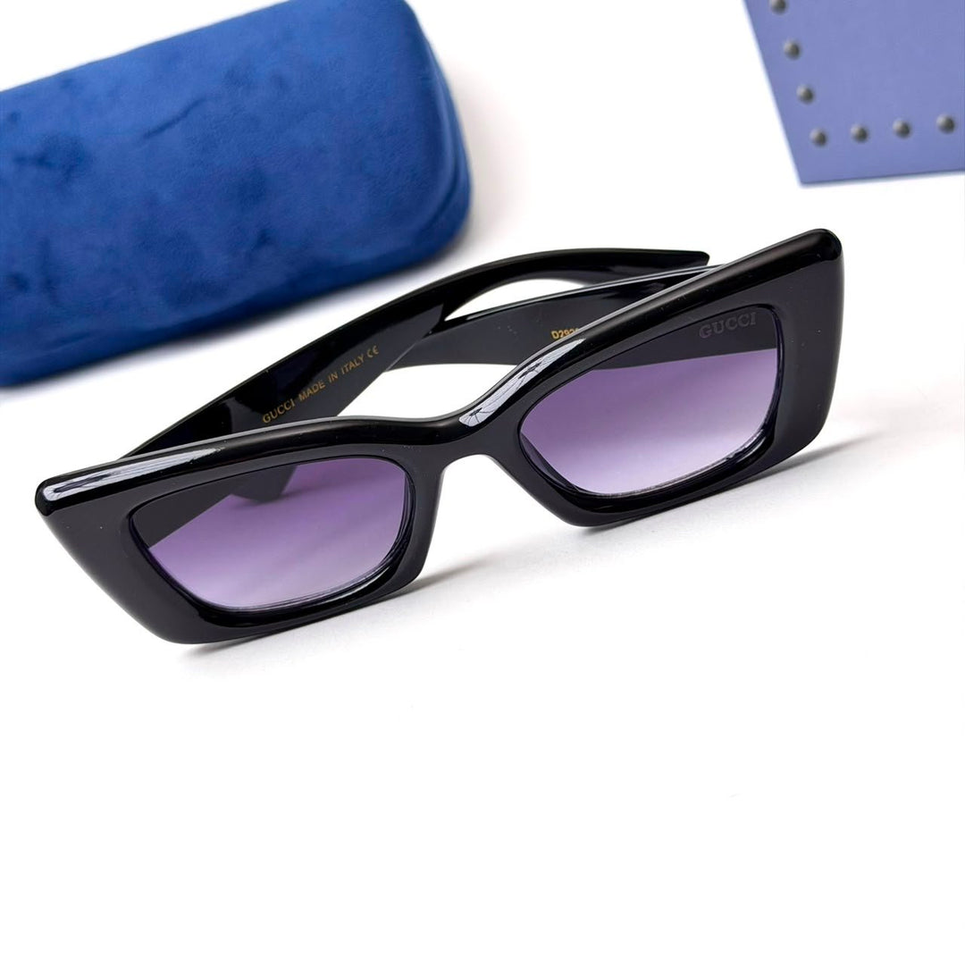 Gucci GG Logo Cat Eye – Black Purple - Giiz store