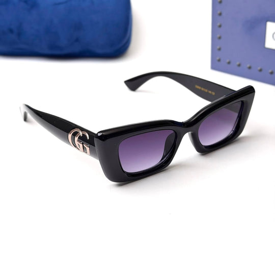 Gucci GG Logo Cat Eye – Black Purple - Giiz store