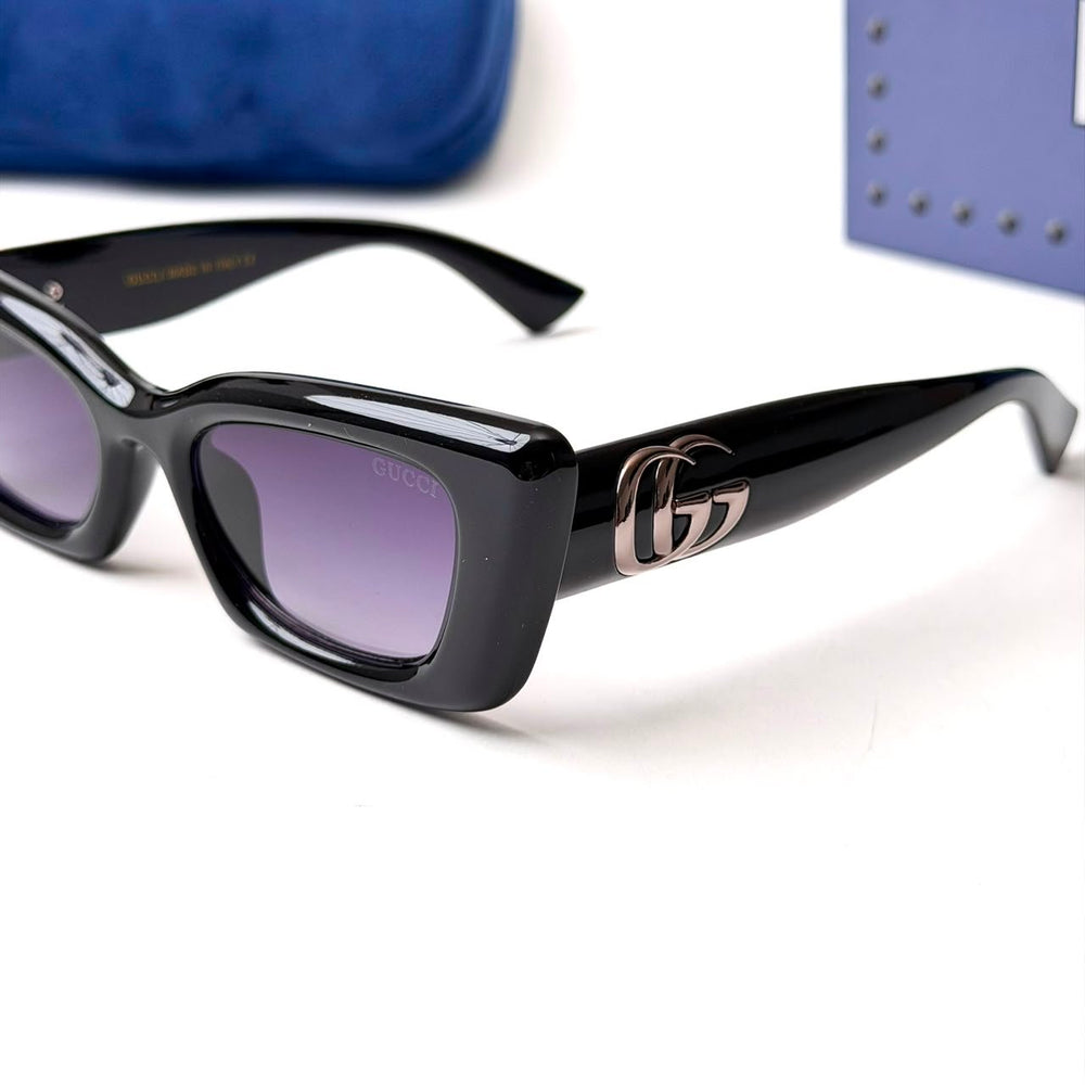 Gucci GG Logo Cat Eye – Black Purple - Giiz store