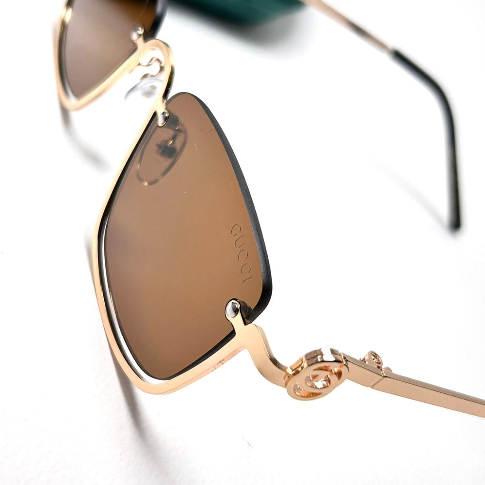 Gucci GG Rectangular Upside Down - Brown - Giiz store