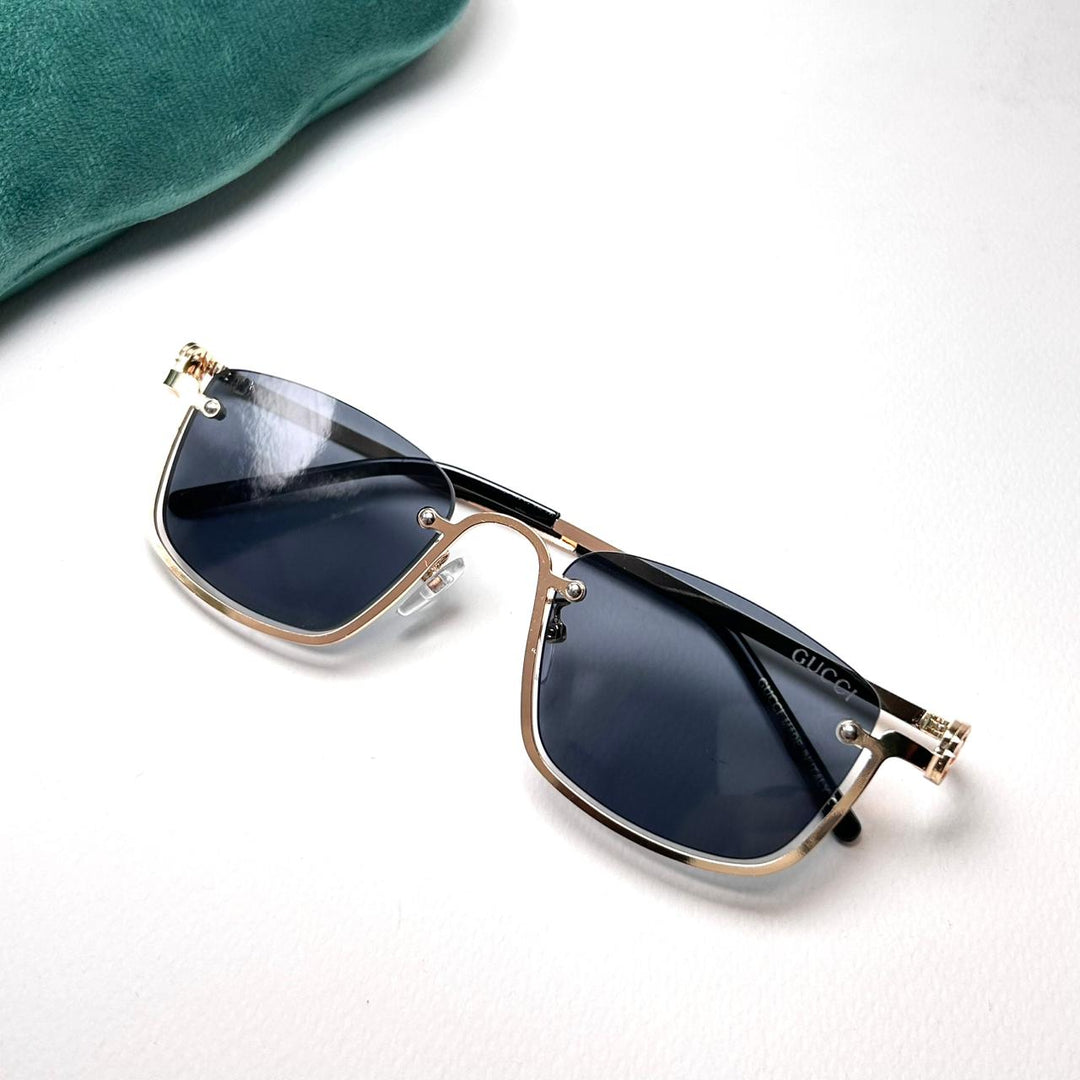 Gucci GG Rectangular Upside Down - Golden Black - Giiz store