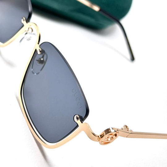 Gucci GG Rectangular Upside Down - Golden Black - Giiz store