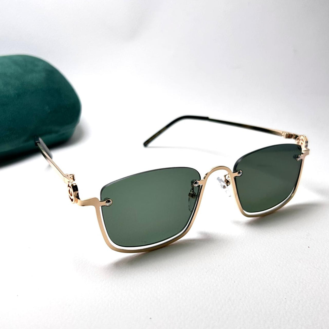 Gucci GG Rectangular Upside Down - Oily Green - Giiz store