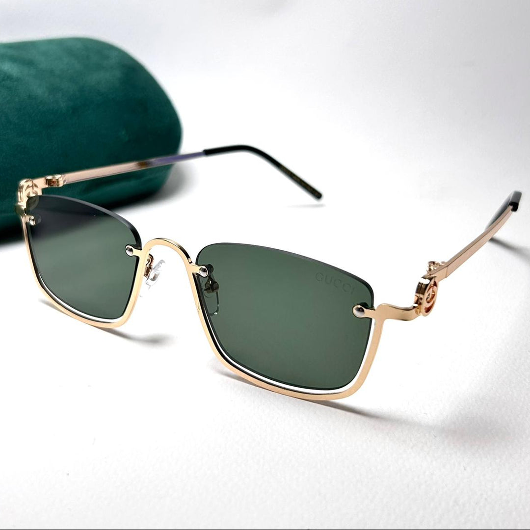 Gucci GG Rectangular Upside Down - Oily Green - Giiz store