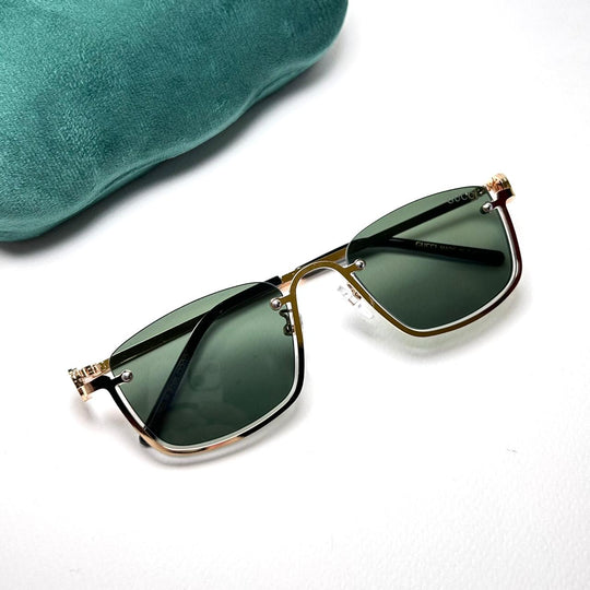 Gucci GG Rectangular Upside Down - Oily Green - Giiz store