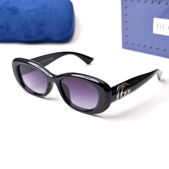 Gucci GG1829SK Oval Logo – Black Purple - Giiz store