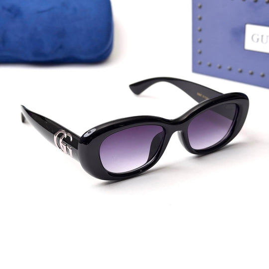Gucci GG1829SK Oval Logo – Black Purple - Giiz store