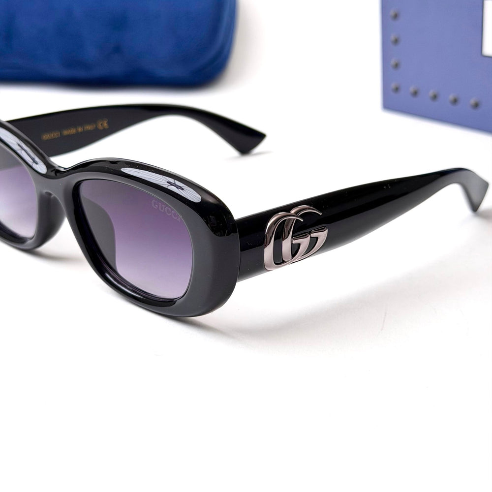 Gucci GG1829SK Oval Logo – Black Purple - Giiz store
