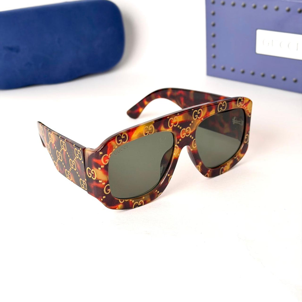 Gucci Monogram Tortoise Oversized – Brown - Giiz store
